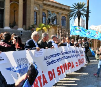 I Giornalisti a Palermo per la libertà di stampa